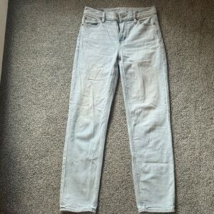 American Eagle Outfitters Super High Rise Straight Jean - light wash